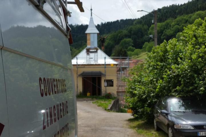 Réfection d'une toiture de chapelle